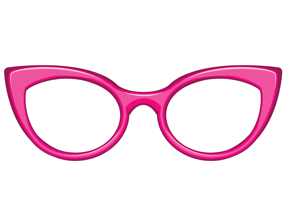 Pink Glasses Clipart