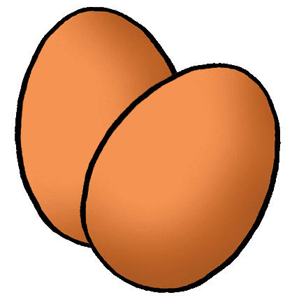 Two Eggs Clipart