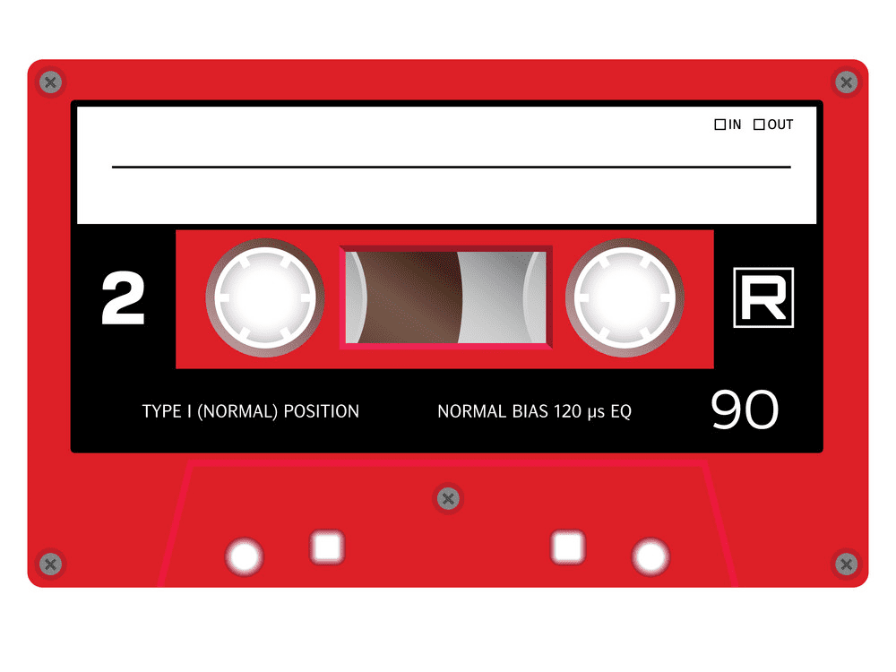Vintage Cassette Tape Clipart
