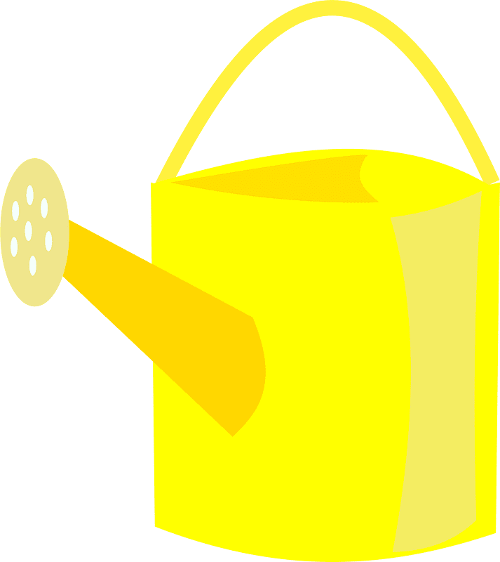 Yellow Watering Can Clipart Transparent