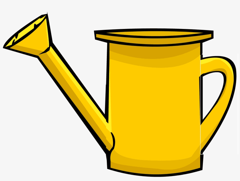 Yellow Watering Can Clipart