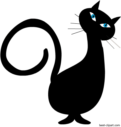 Black Cat Clipart Free Pictures