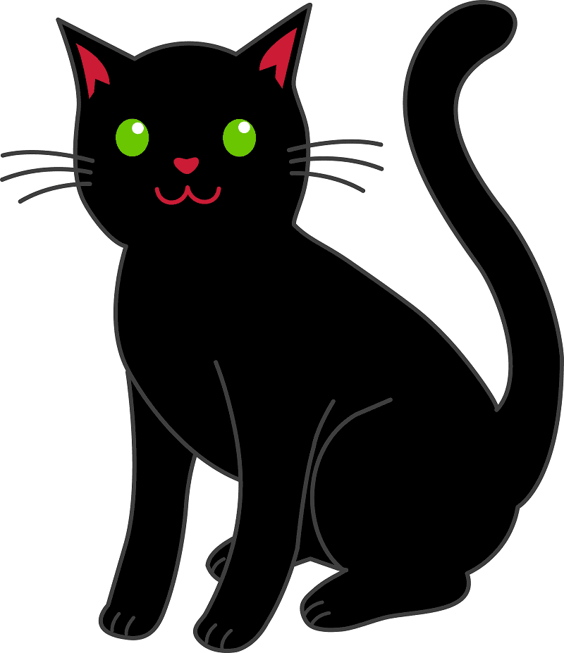 Black Cat Clipart Png