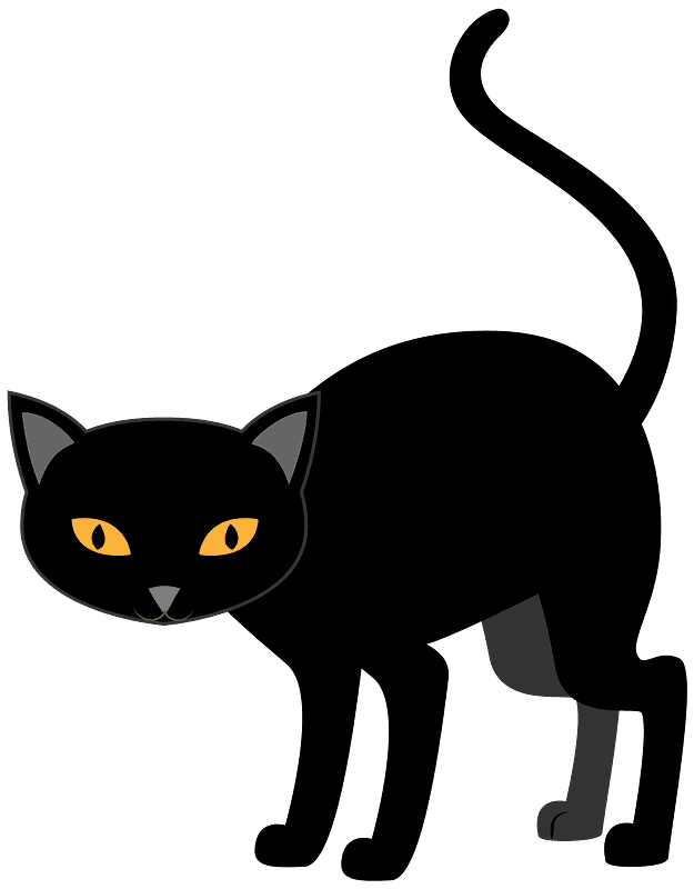 Black Cat Clipart Transparent Background
