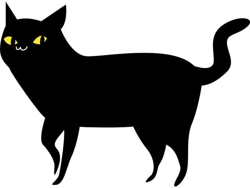 Black Cat Clipart Transparent Pictures