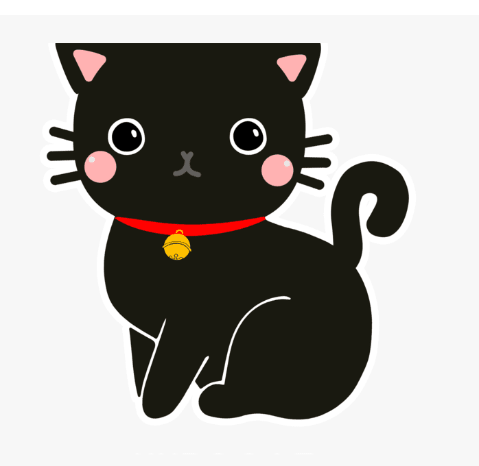 Cute Black Cat Clipart Images