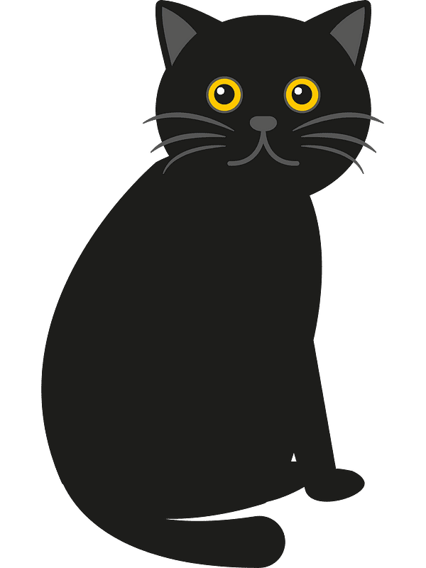 Free Black Cat Clipart Transparent