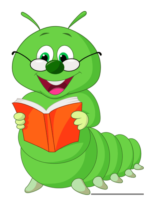 Free Bookworm Clipart Picture