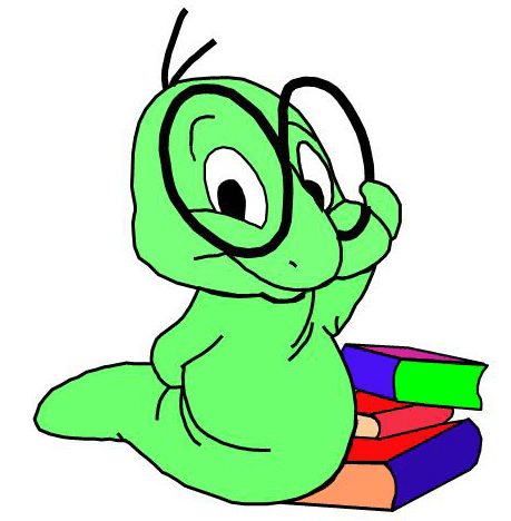 Free Bookworm Clipart Png