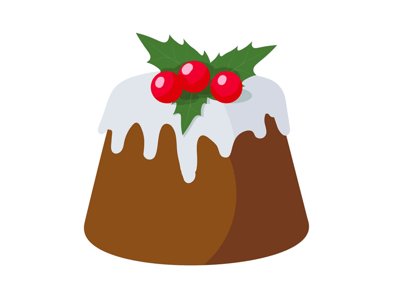 Christmas Pudding Clipart Image