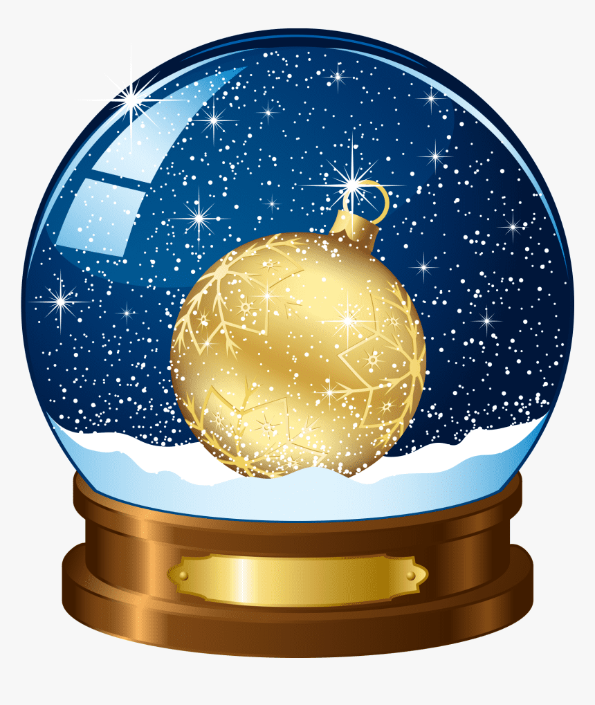 Christmas Snow Globe Clipart Image