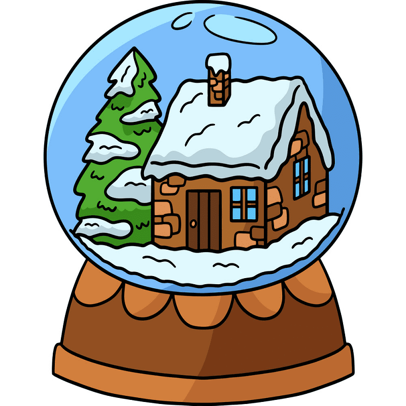 Christmas Snow Globe Clipart Images