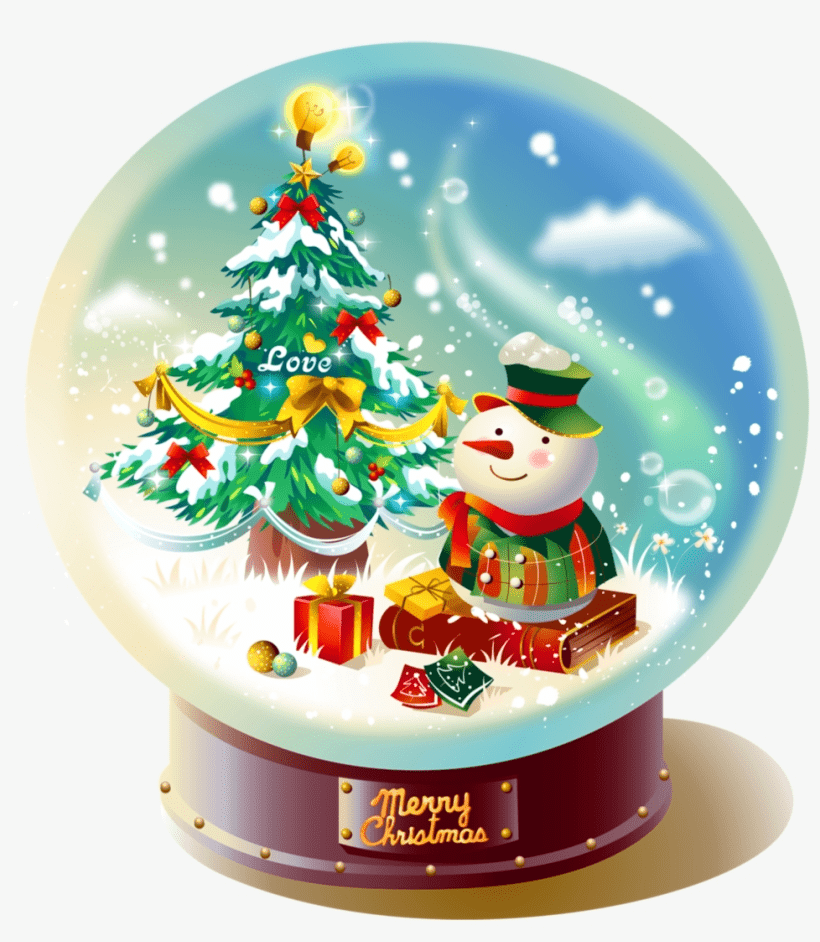 Christmas Snow Globe Clipart