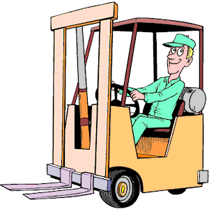 Forklift Clipart Image