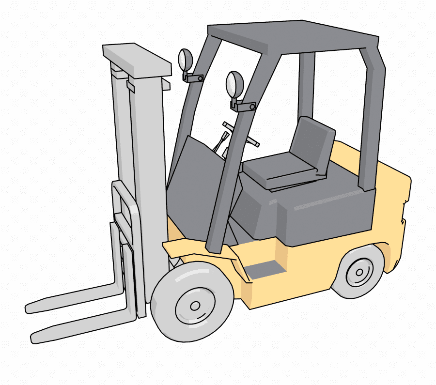Forklift Clipart Png Download