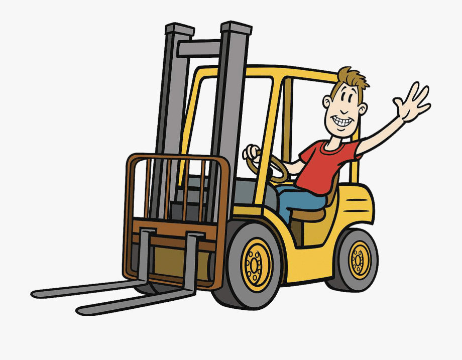 Forklift Clipart Png Free