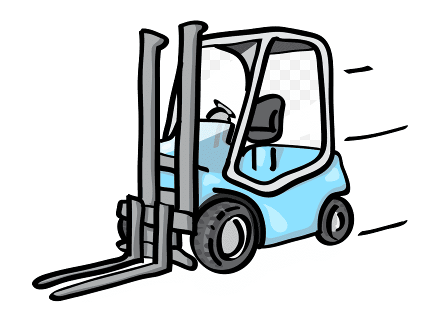Forklift Clipart Png Image