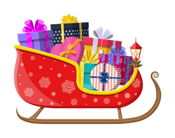 Santa Sleigh Clipart Free Pictures