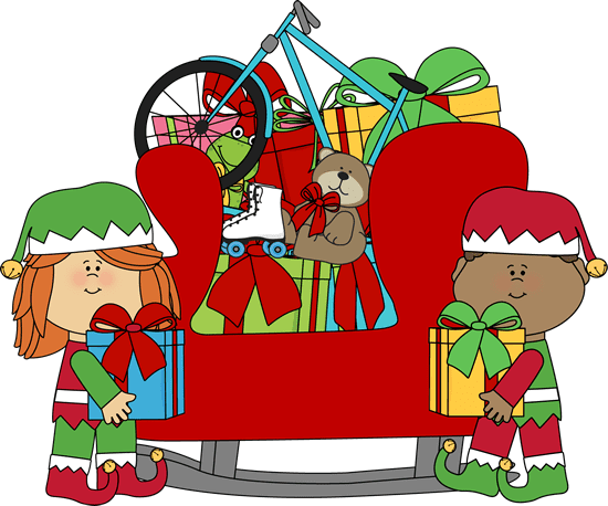 Santa Sleigh Clipart Png Download