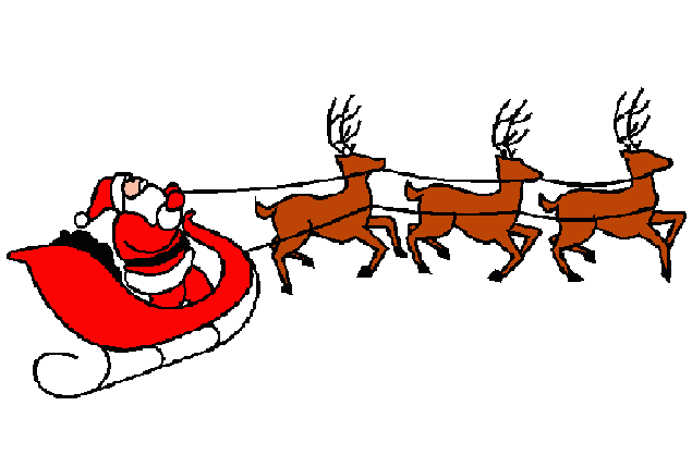 Santa Sleigh Clipart Png For Free