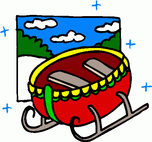 Santa Sleigh Clipart Png Images