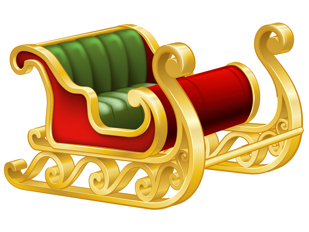 Santa Sleigh Clipart Png Pictures