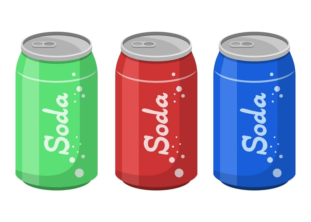 Soda Cans Clipart Free