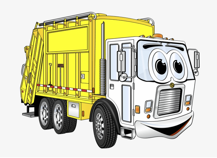 Cartoon Garbage Truck Clipart Png