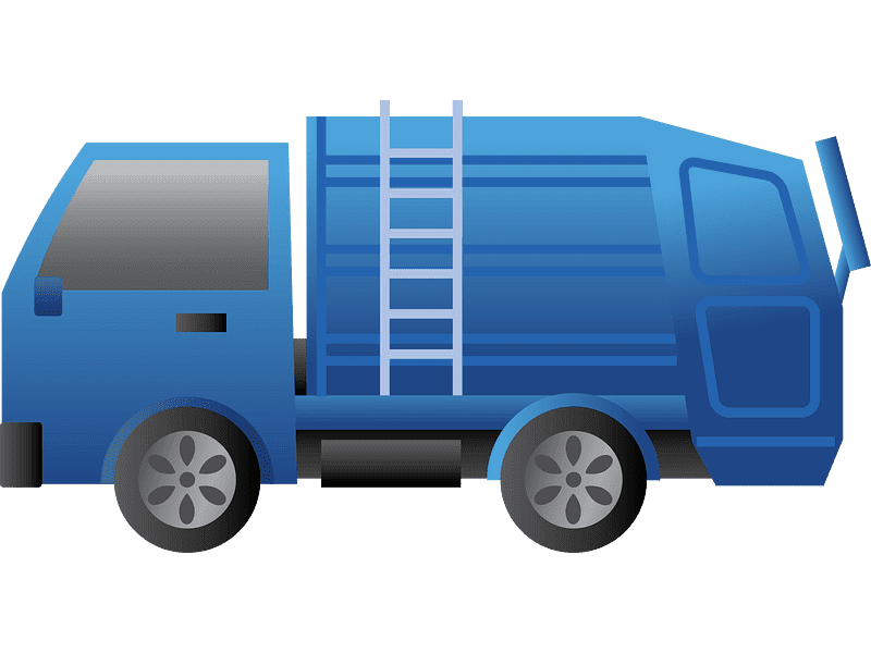 Free Garbage Truck Clipart Transparent Background