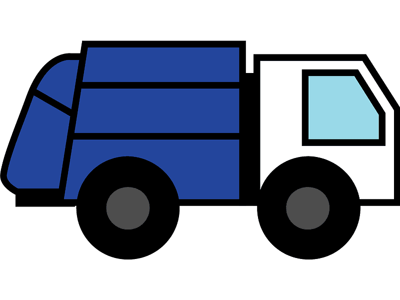 Free Garbage Truck Clipart Transparent