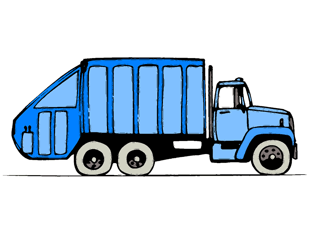 Garbage Truck Clipart Image