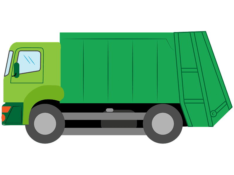 Garbage Truck Clipart Transparent Image