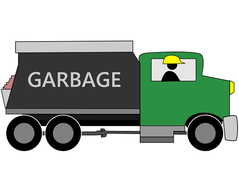Garbage Truck Clipart Transparent Photo
