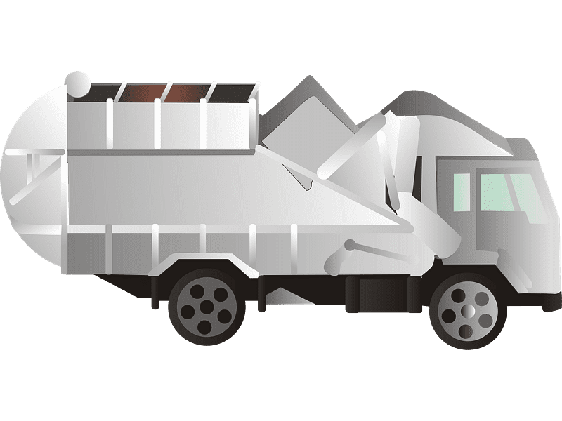 Garbage Truck Clipart Transparent Picture