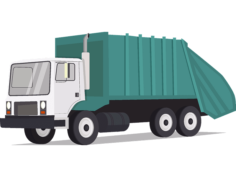 Garbage Truck Clipart Transparent
