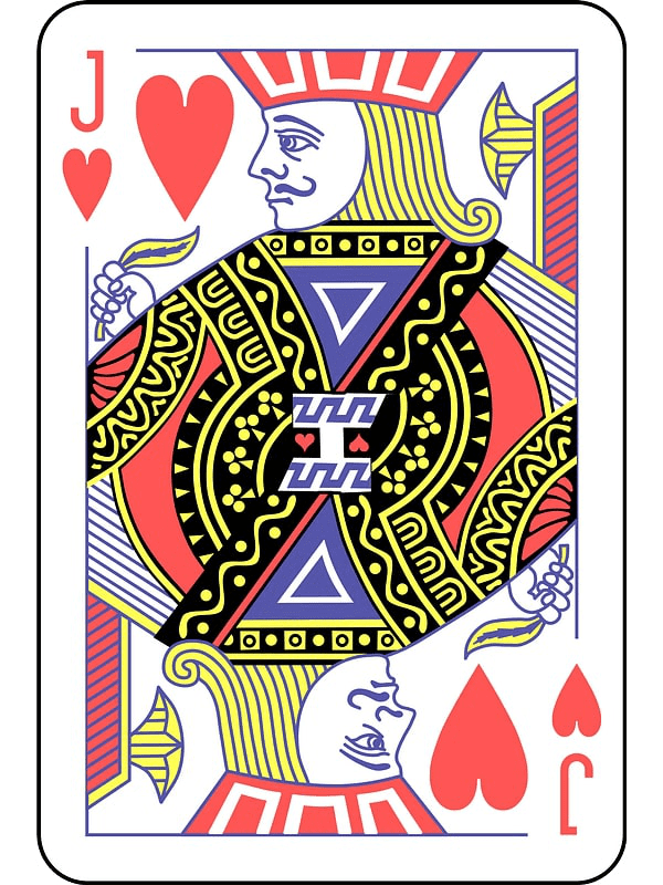 Jack of Hearts Playing Cards Clipart