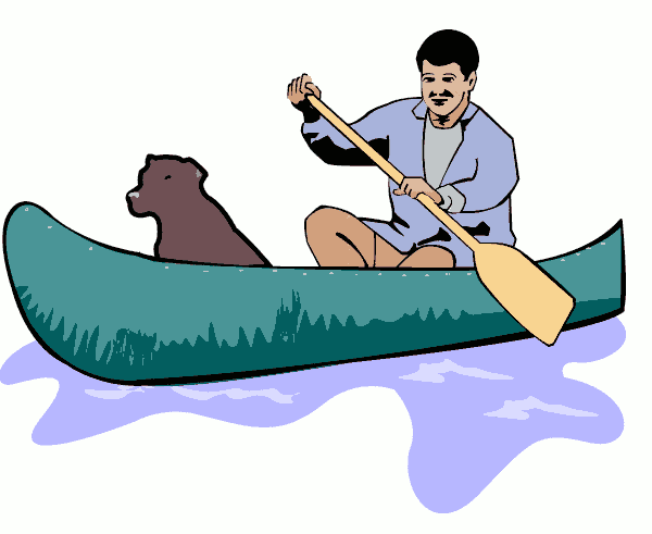 Canoe Trip Clipart Image