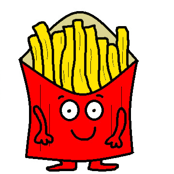 Cartoon French Fries Clipart
