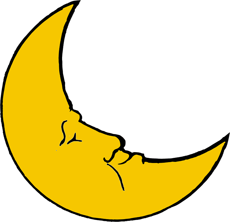 Crescent Moon Clipart Transparent