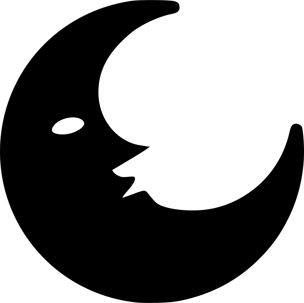 Crescent Moon Silhouette Image