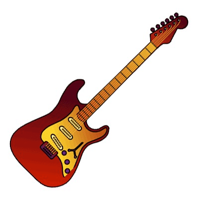 Electric Guitar Clipart Image