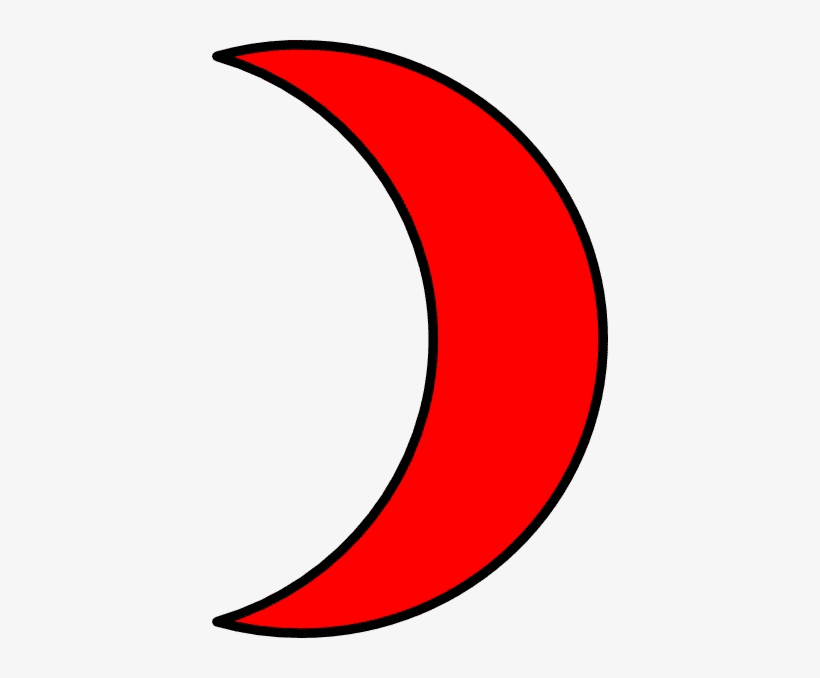 Red Crescent Moon Clipart Free