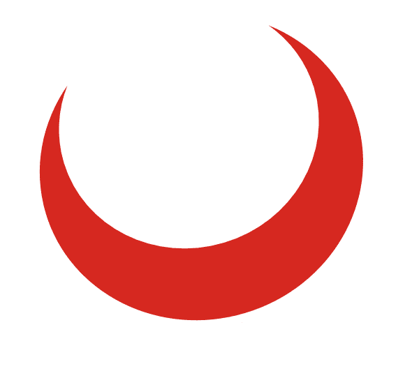 Red Crescent Moon Clipart