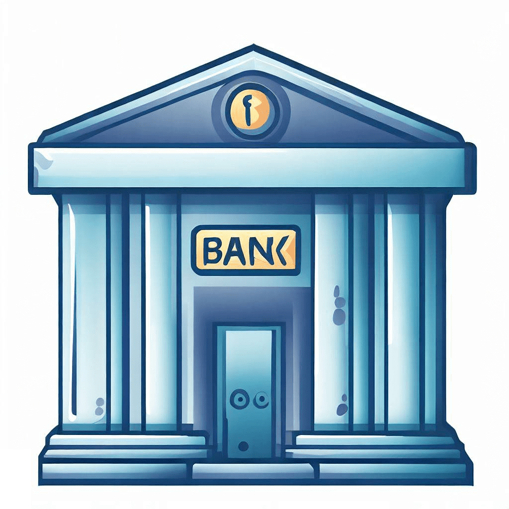 Bank Building Clipart Image