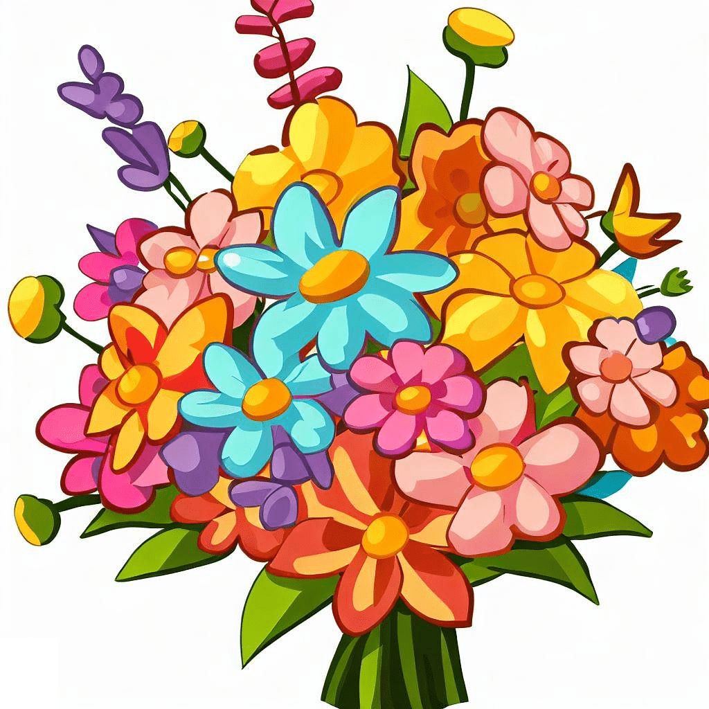 Bouquet of Flowers Clipart Png
