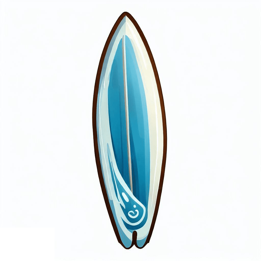 Clipart of Surfboard