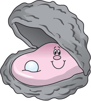 Cute Oyster Clipart