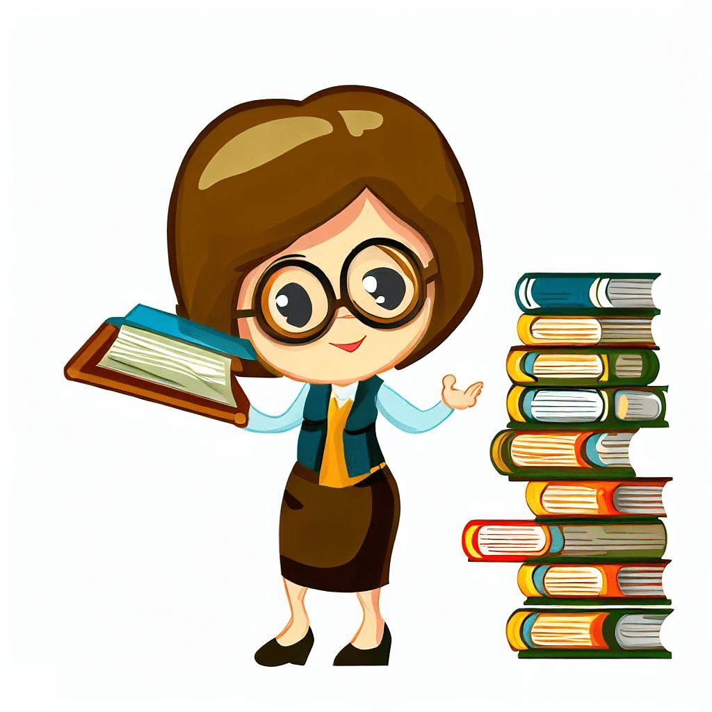Female Librarian Clipart