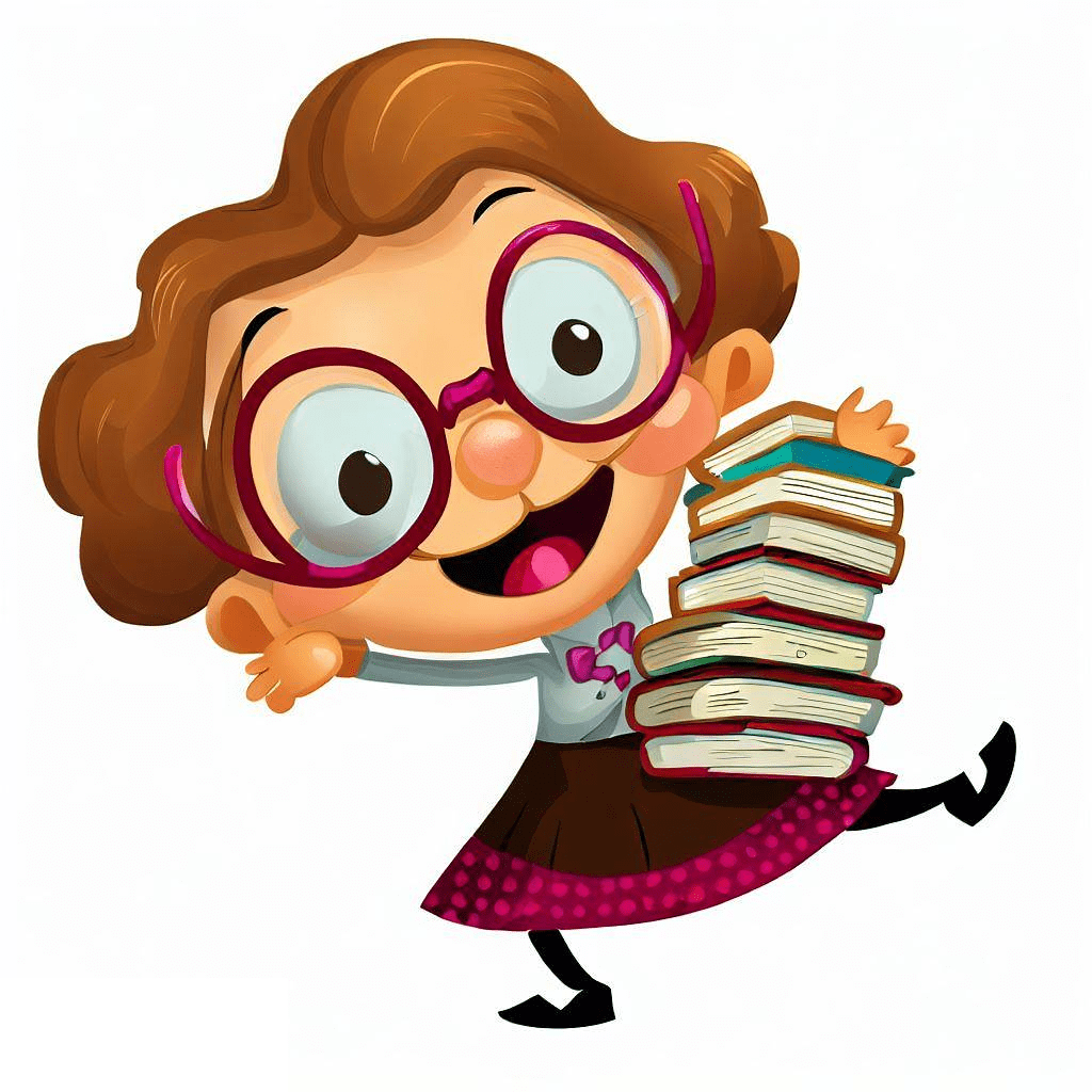 Funny Librarian Clipart