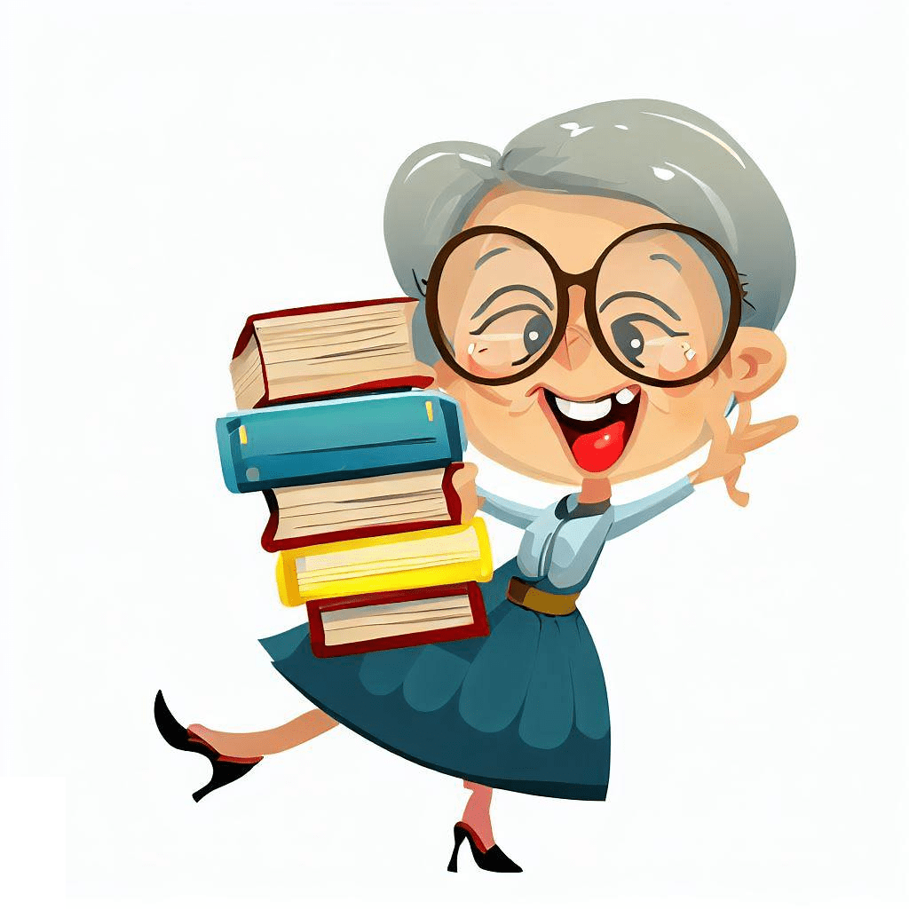 Happy Librarian Clipart